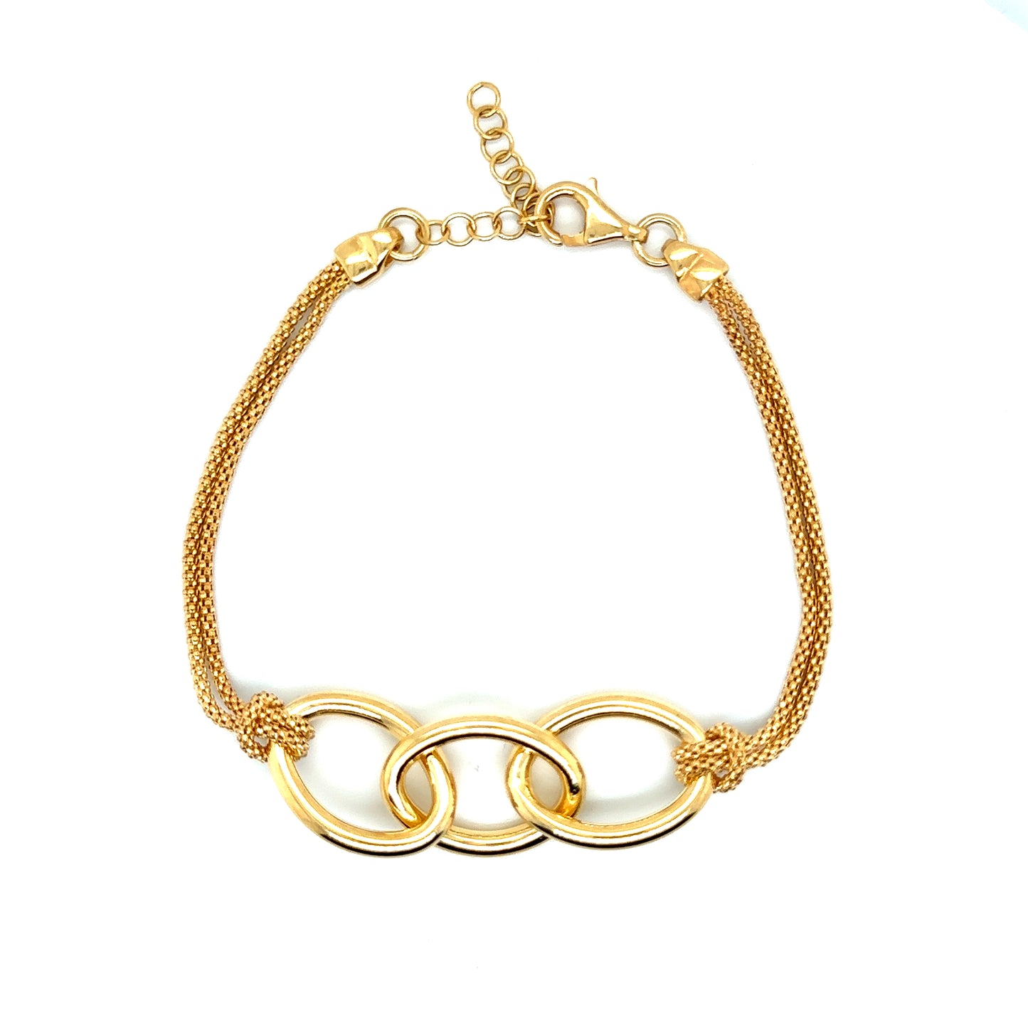Yellow Gold Plated Silver Bracelet