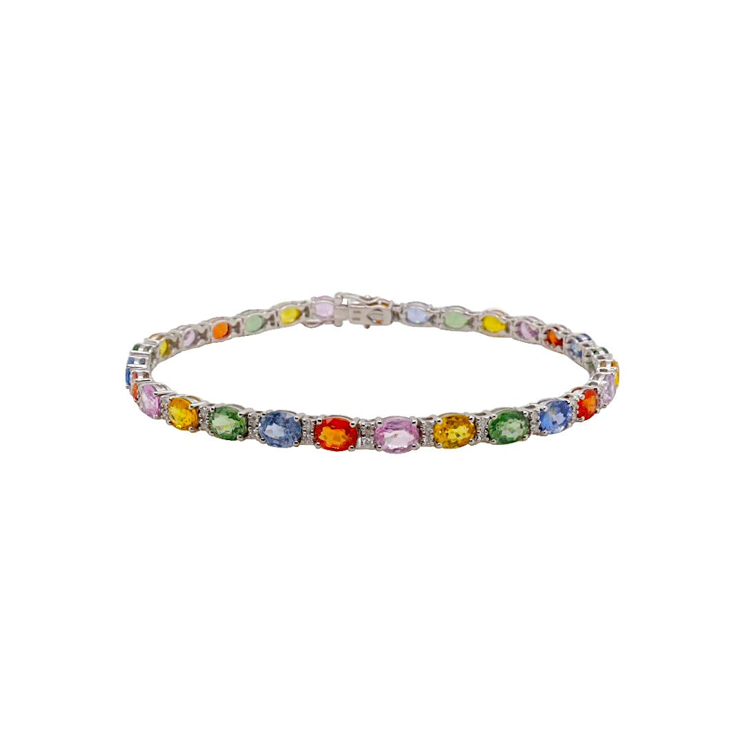 Diamond & Multi Colour Sapphire