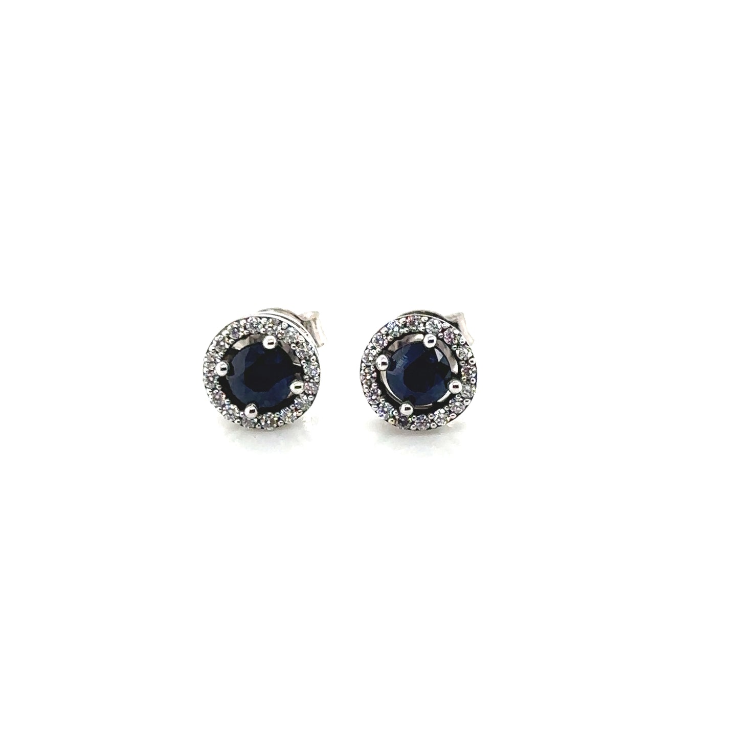 Diamonds & Sapphire Earrings