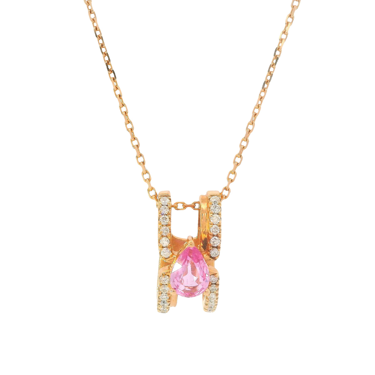 Diamond & Pink Sapphire