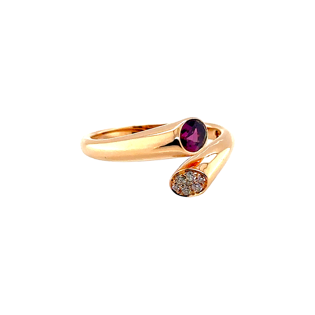 Diamond & Rhodolite