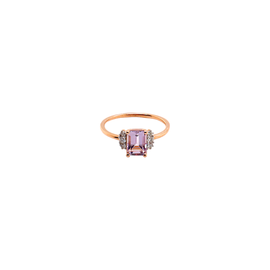 Diamond & Pink Amethyst