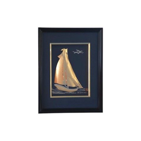 Gold leaf Sailing Boat