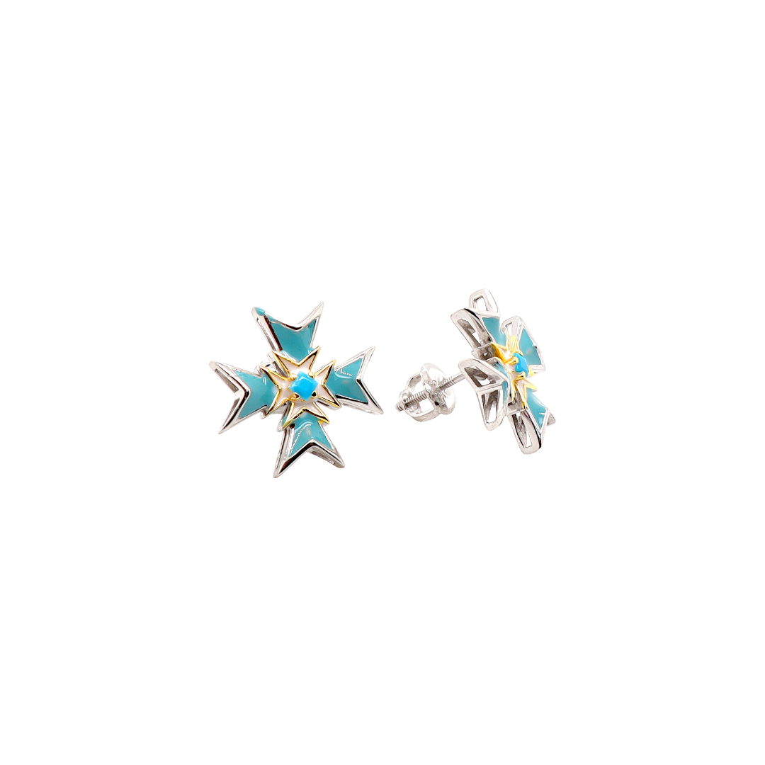 Enamel Earrings