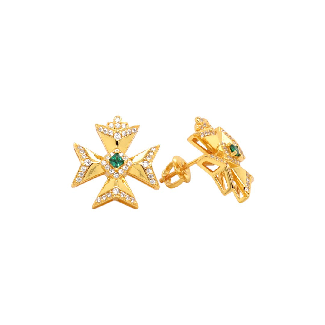 Cubic Zirconia Earrings/Brooch