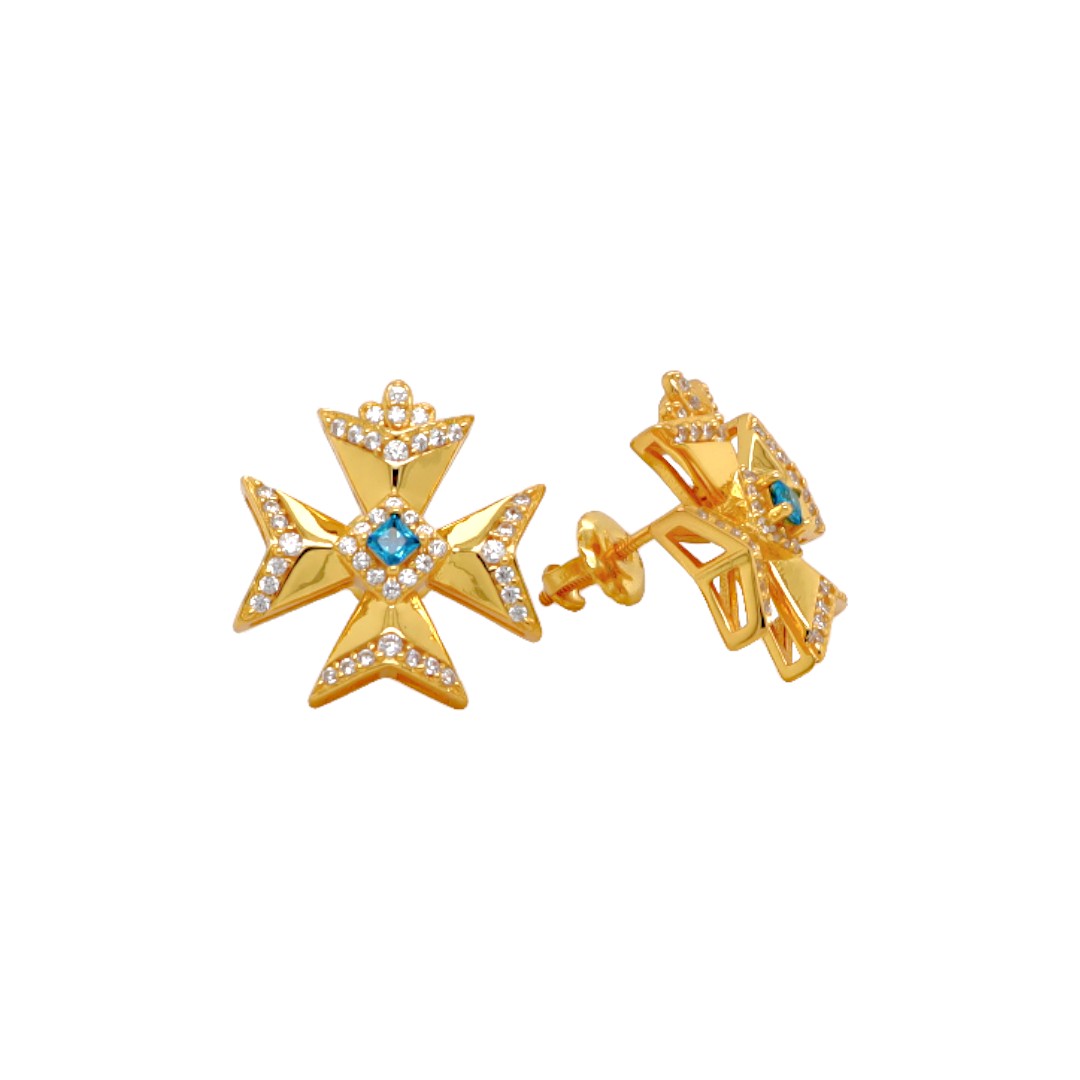 Cubic Zirconia Earrings/Brooch