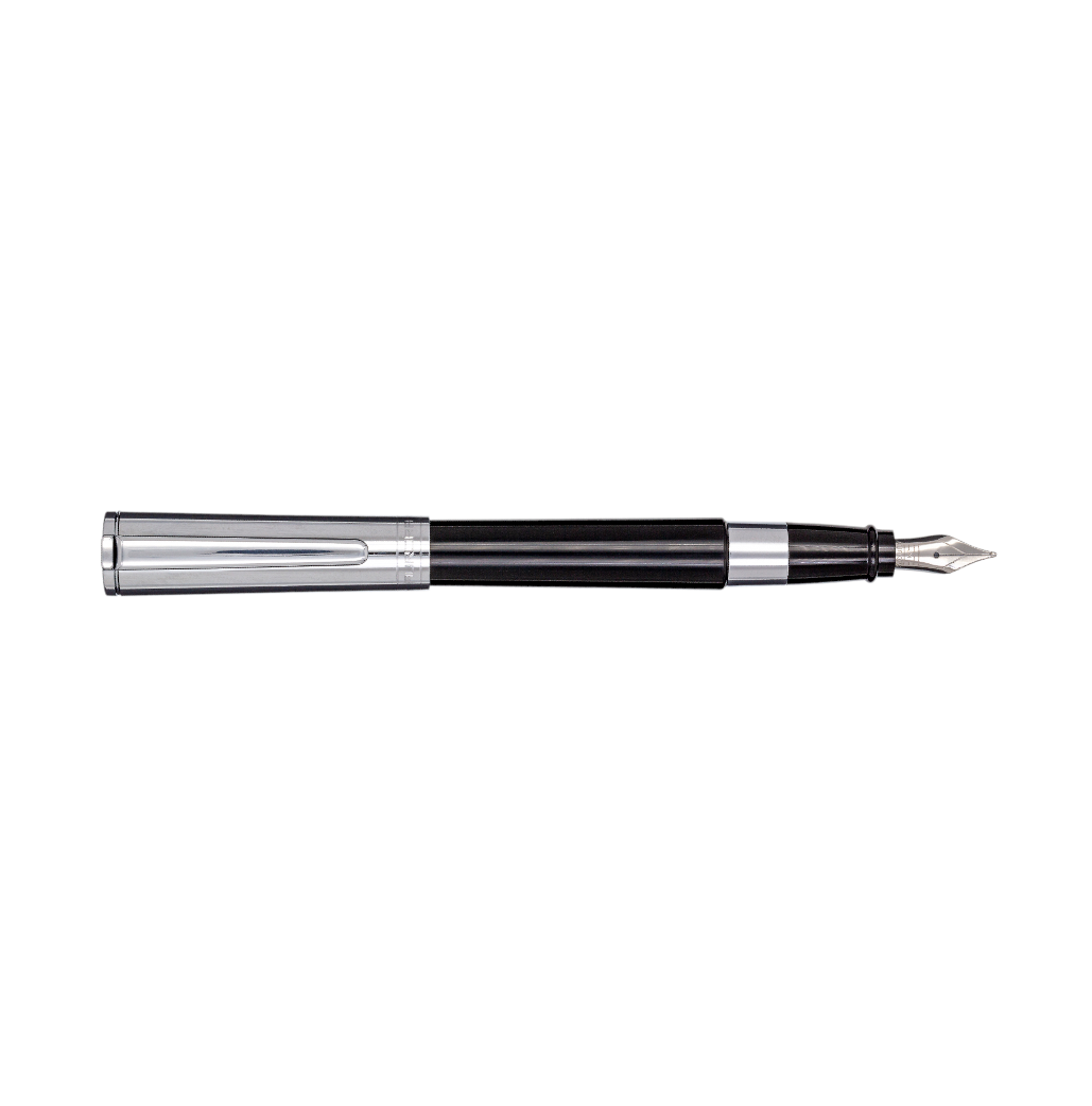 Aurora TU Black/SIlver - Fountain