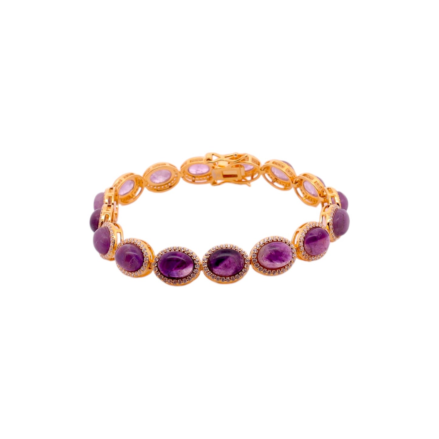 Amethyst & Cubic Zirconia