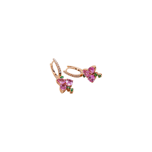 Tsavorite & Pink Sapphire