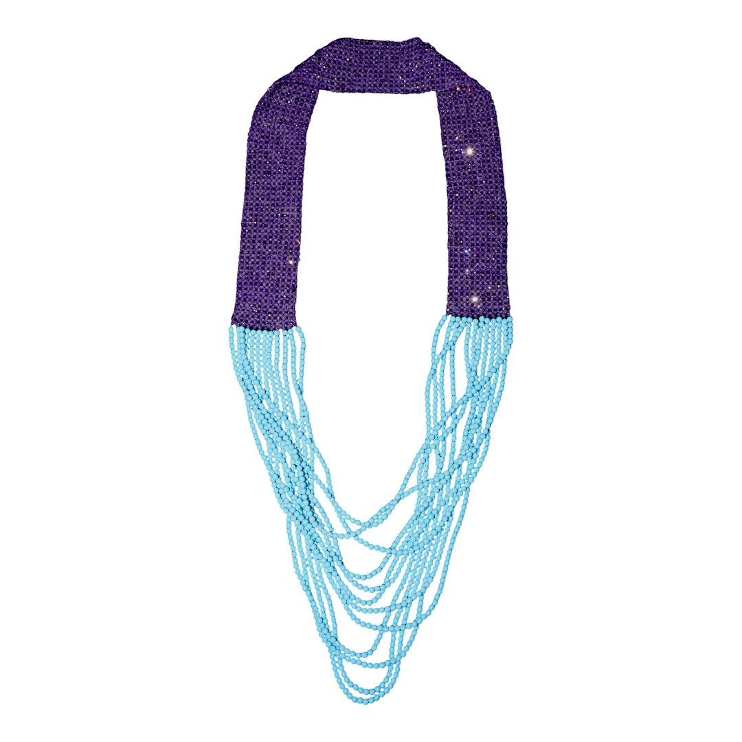 Sleeping Beauty Turquoise & Iolite Czech