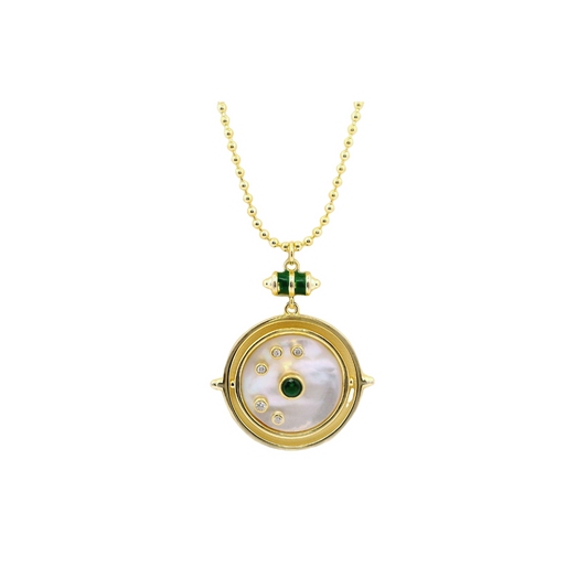Mother of Pearl & Cubic Zirconia