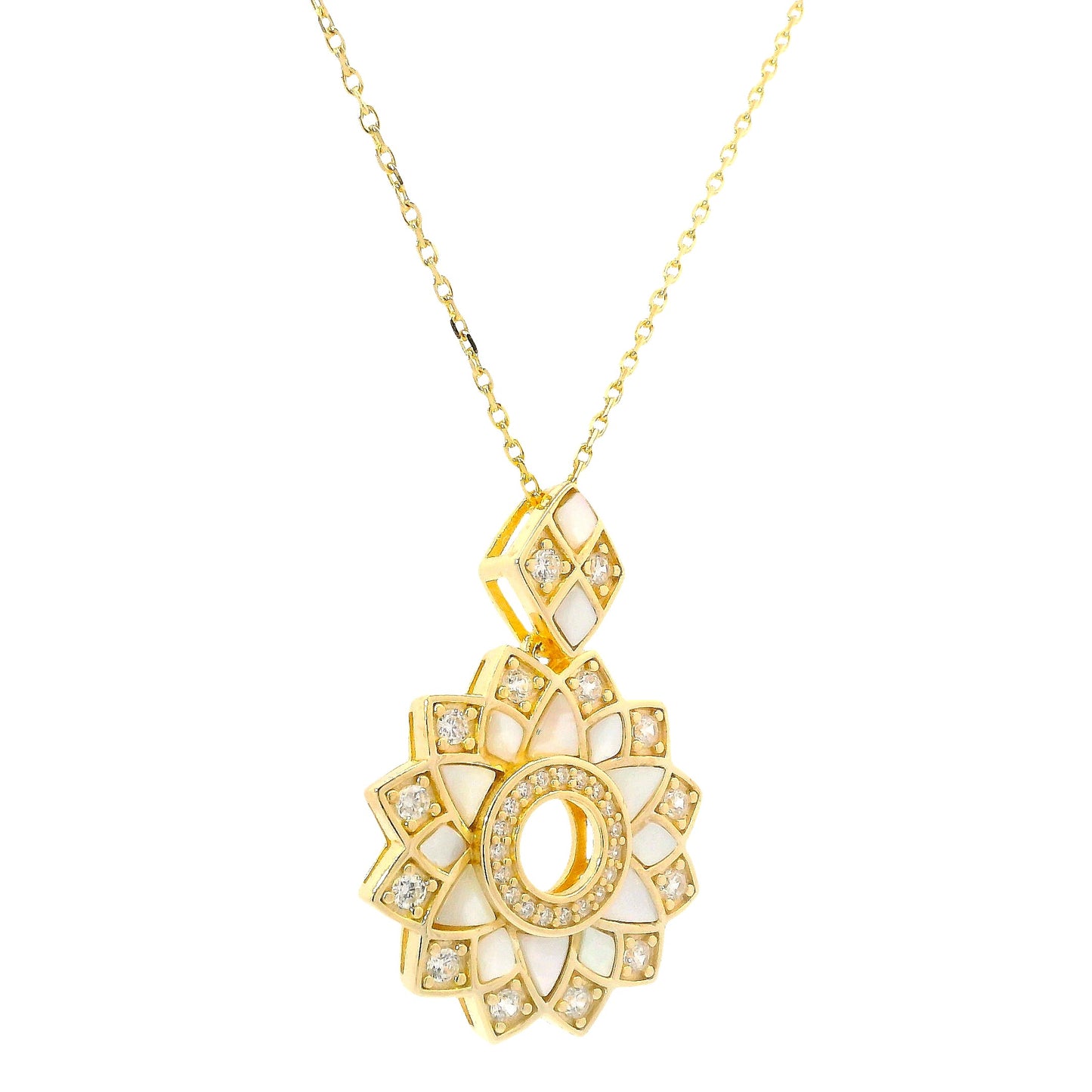 Mother of Pearl & Cubic Zirconia