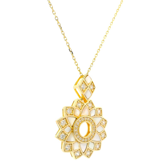 Mother of Pearl & Cubic Zirconia