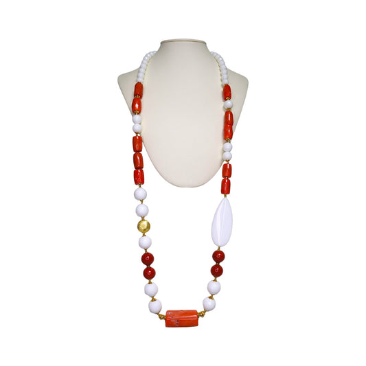 Bamboo Coral & Shell Agate
