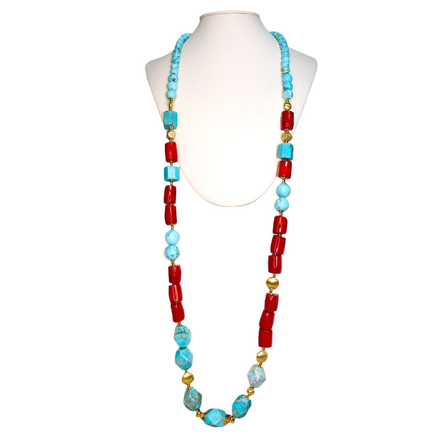 Bamboo Coral & Turquoise