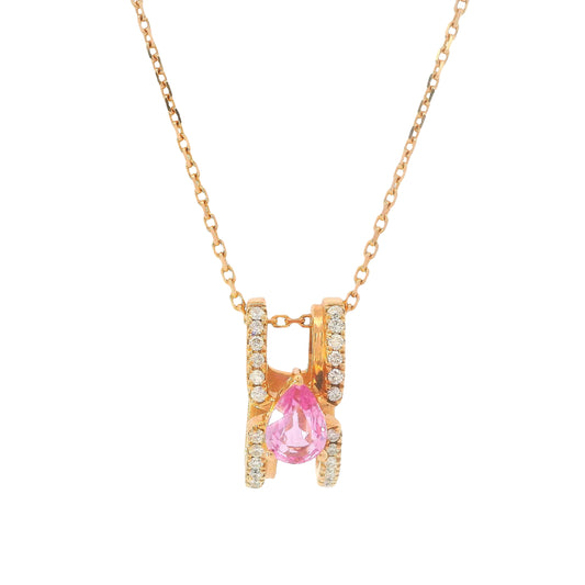 Diamond & Pink Sapphire