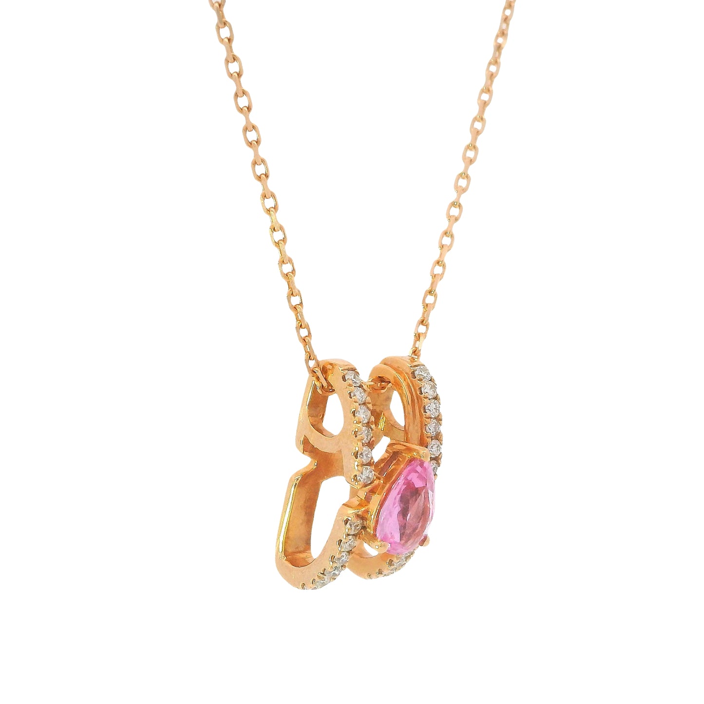 Diamond & Pink Sapphire