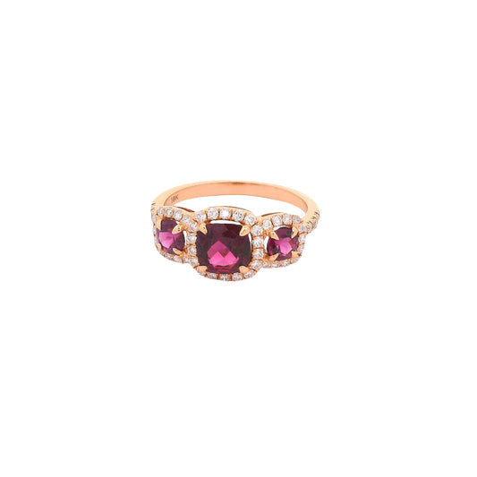 Rhodolite & Diamonds