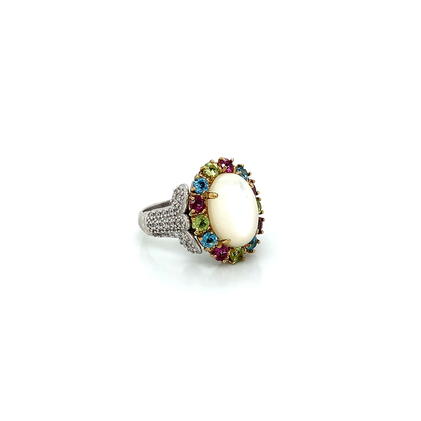 Mother of Pearl & Cubic Zirconia