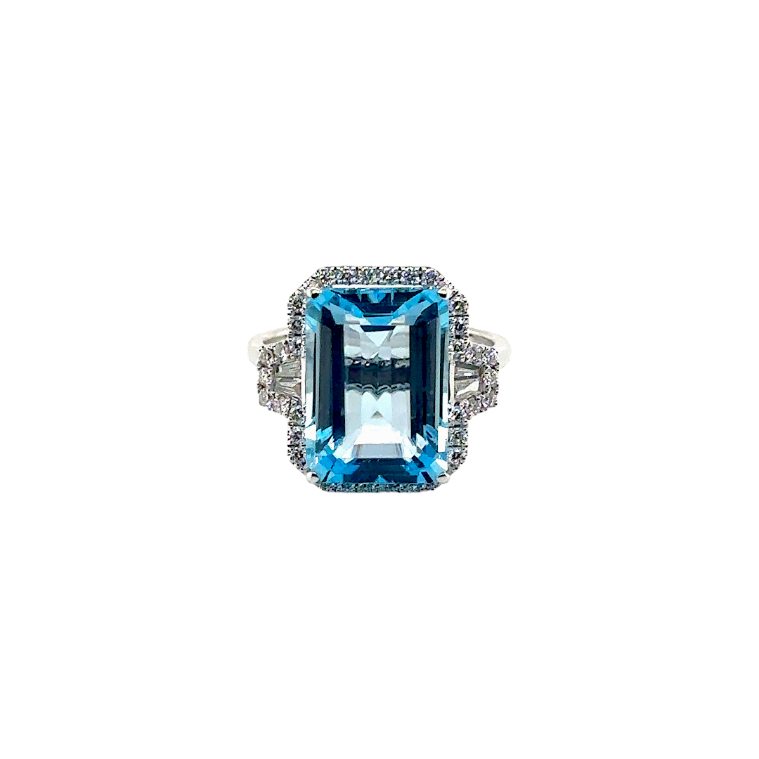 Diamond & Blue Topaz