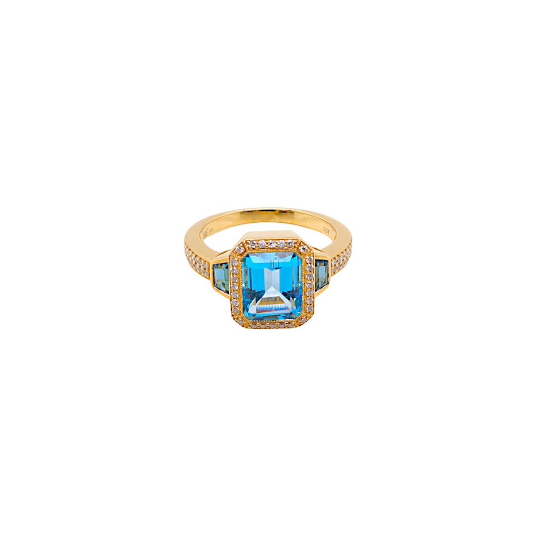 Diamond & Blue Topaz