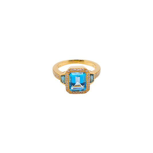 Diamond & Blue Topaz