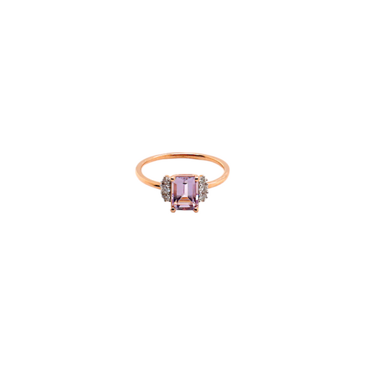 Diamond & Pink Amethyst
