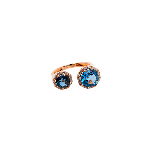 Diamond & Blue Topaz