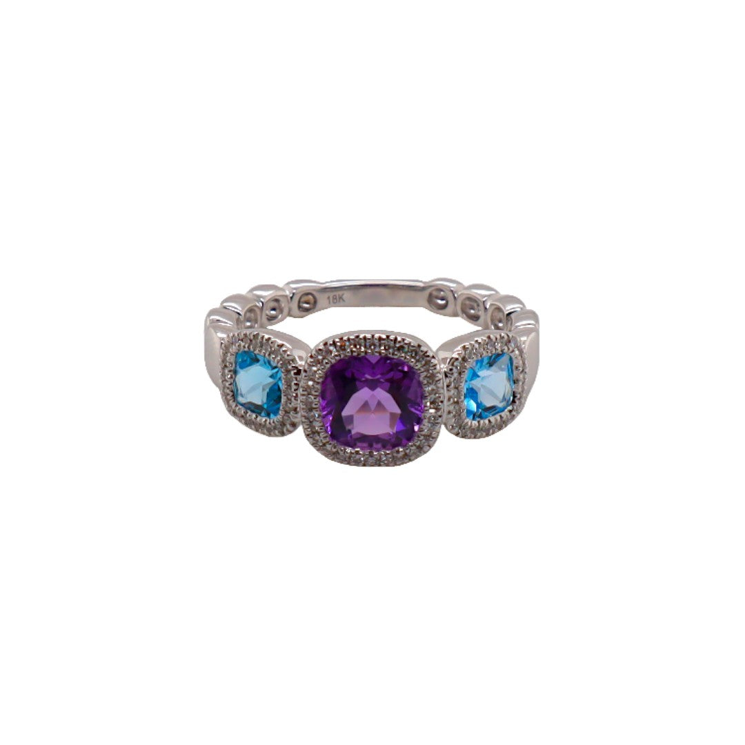 Diamond, Topaz & Amethyst