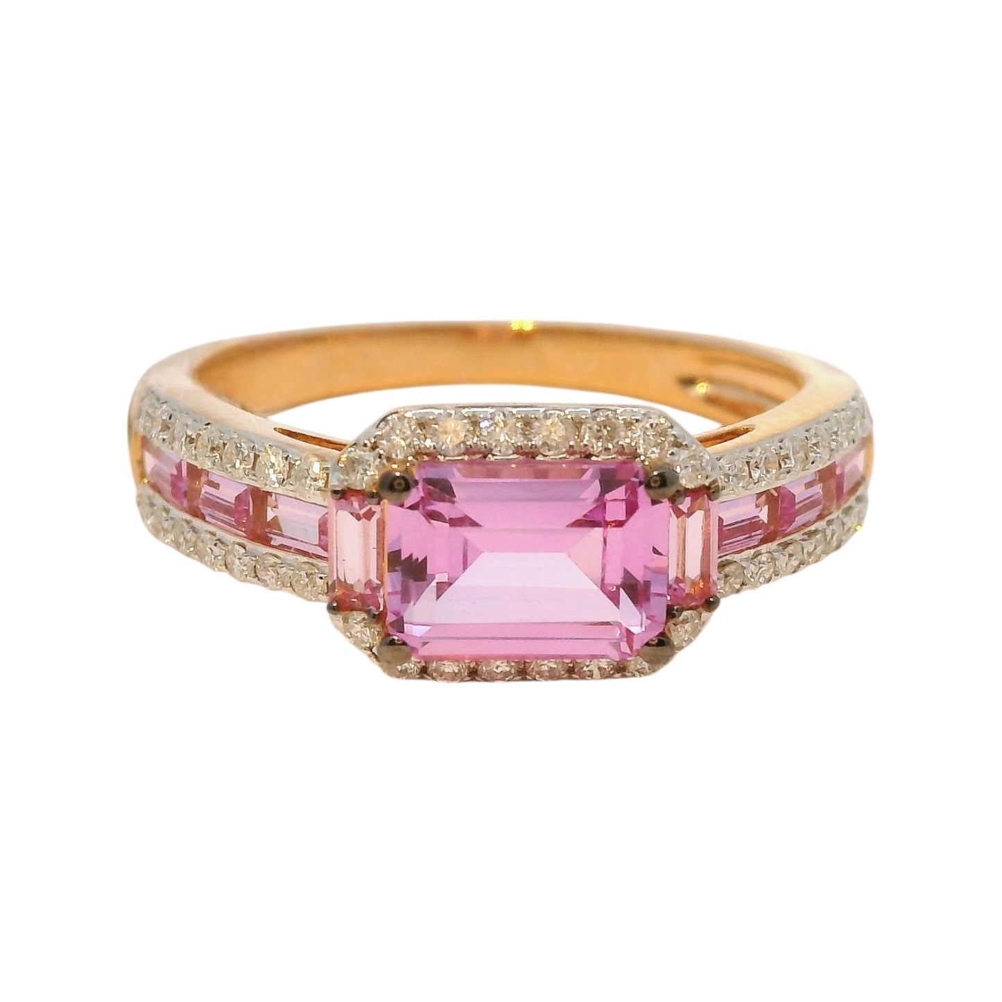 Diamond & Pink Sapphire