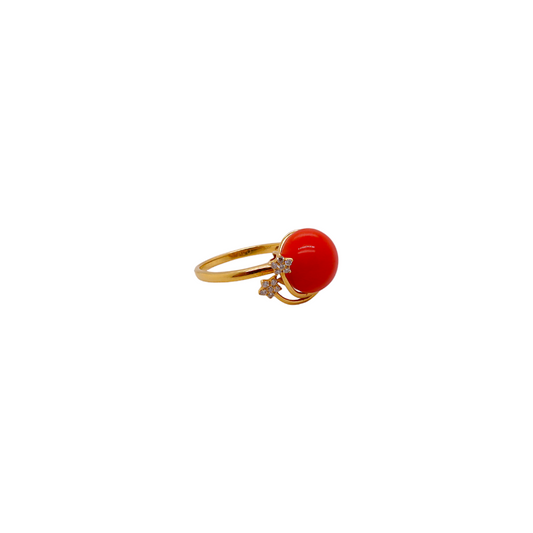 Red Coral & Diamond