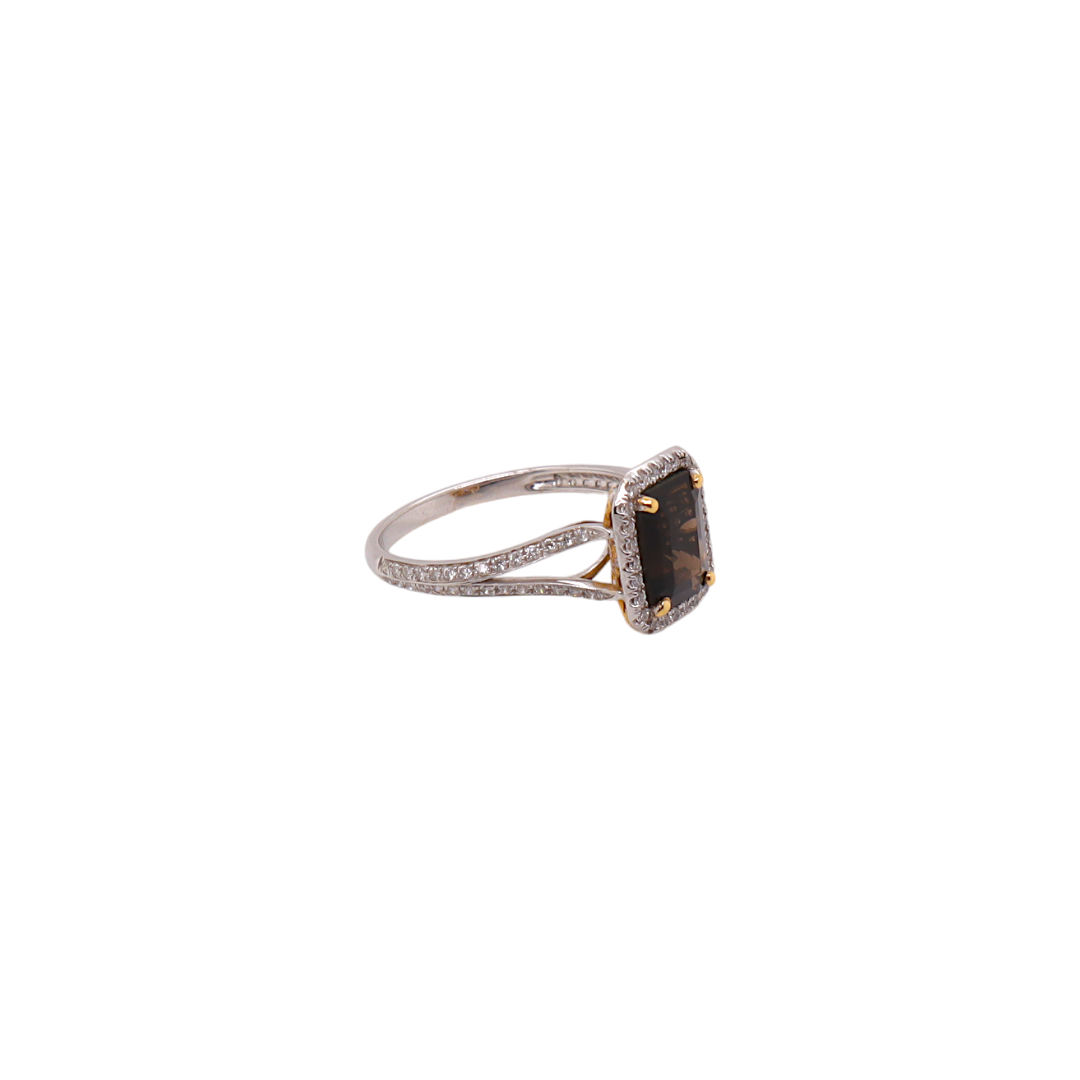 Diamond & Smoky Topaz
