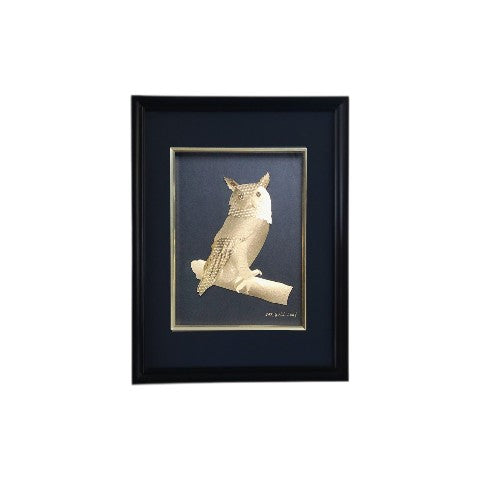 Gold leaf Owl