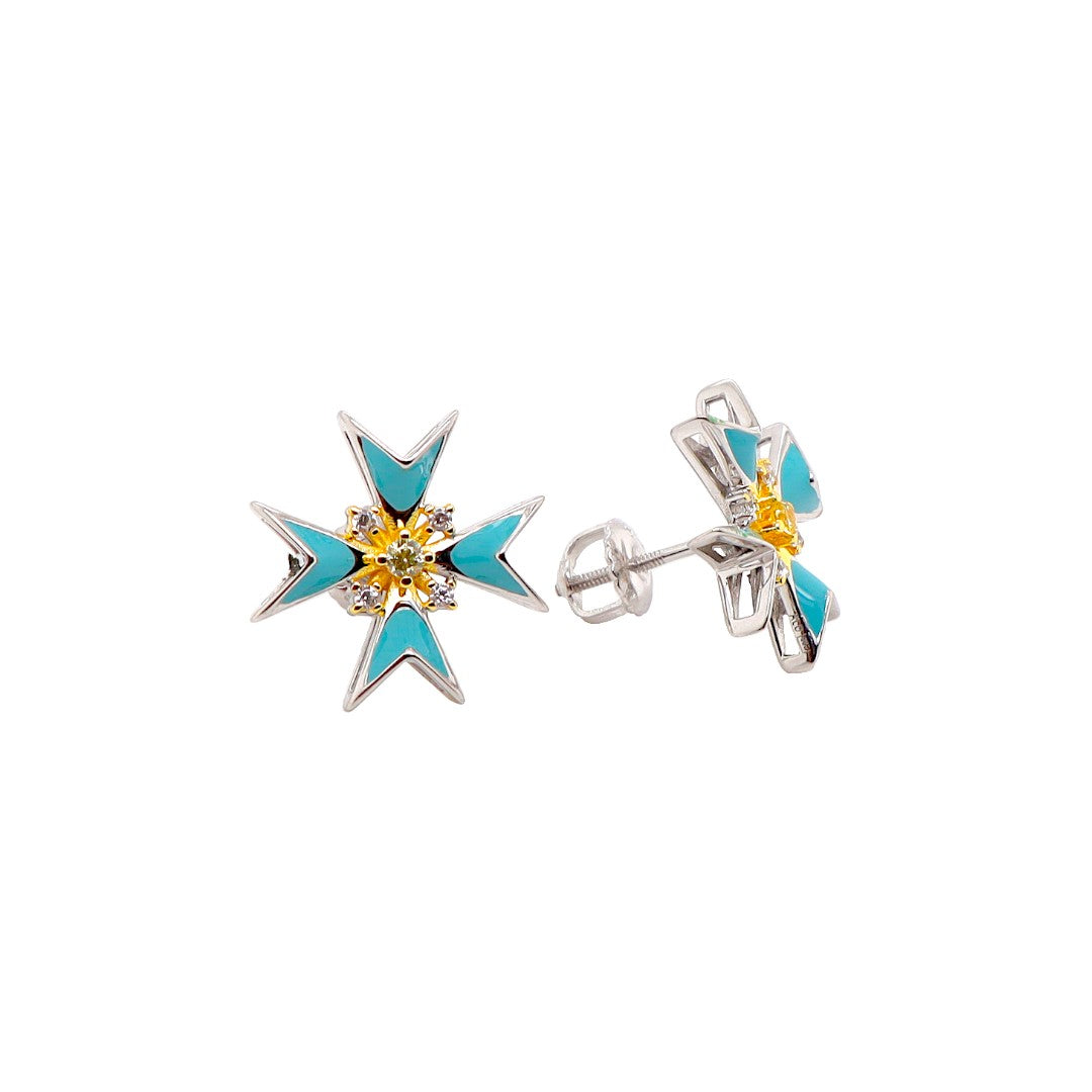 Enamel Earrings