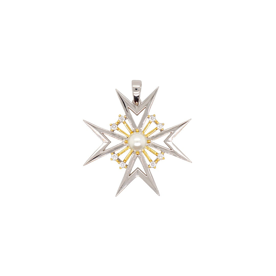 Pearl & Cubic Zirconia Pendant