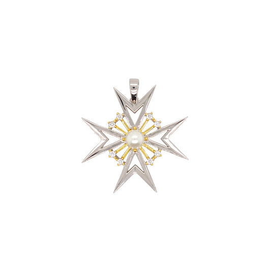Pearl & Cubic Zirconia Pendant