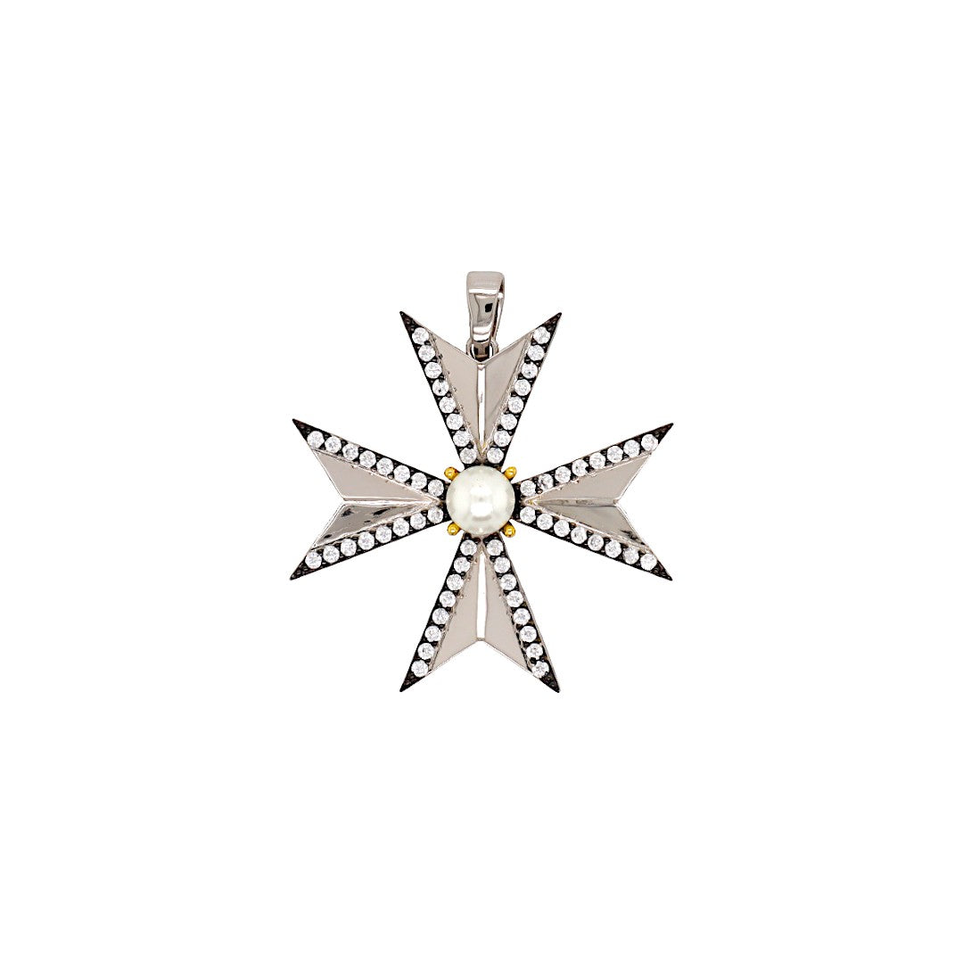 Pearl & Cubic Zirconia Pendant