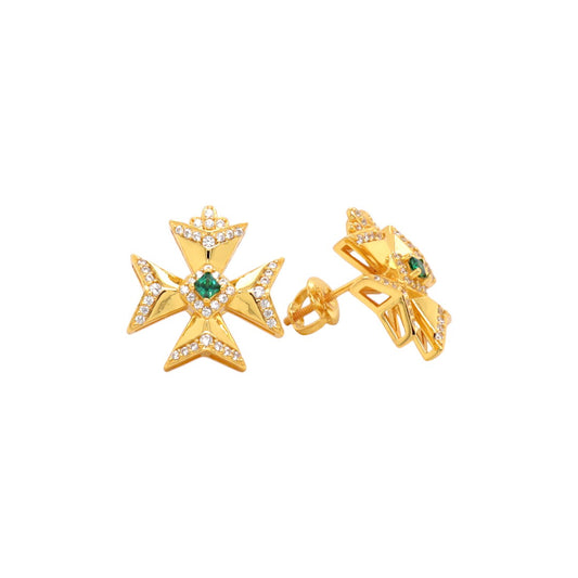 Cubic Zirconia Earrings/Brooch
