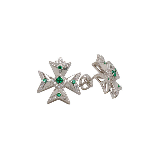 Cubic Zirconia Earrings/Brooch