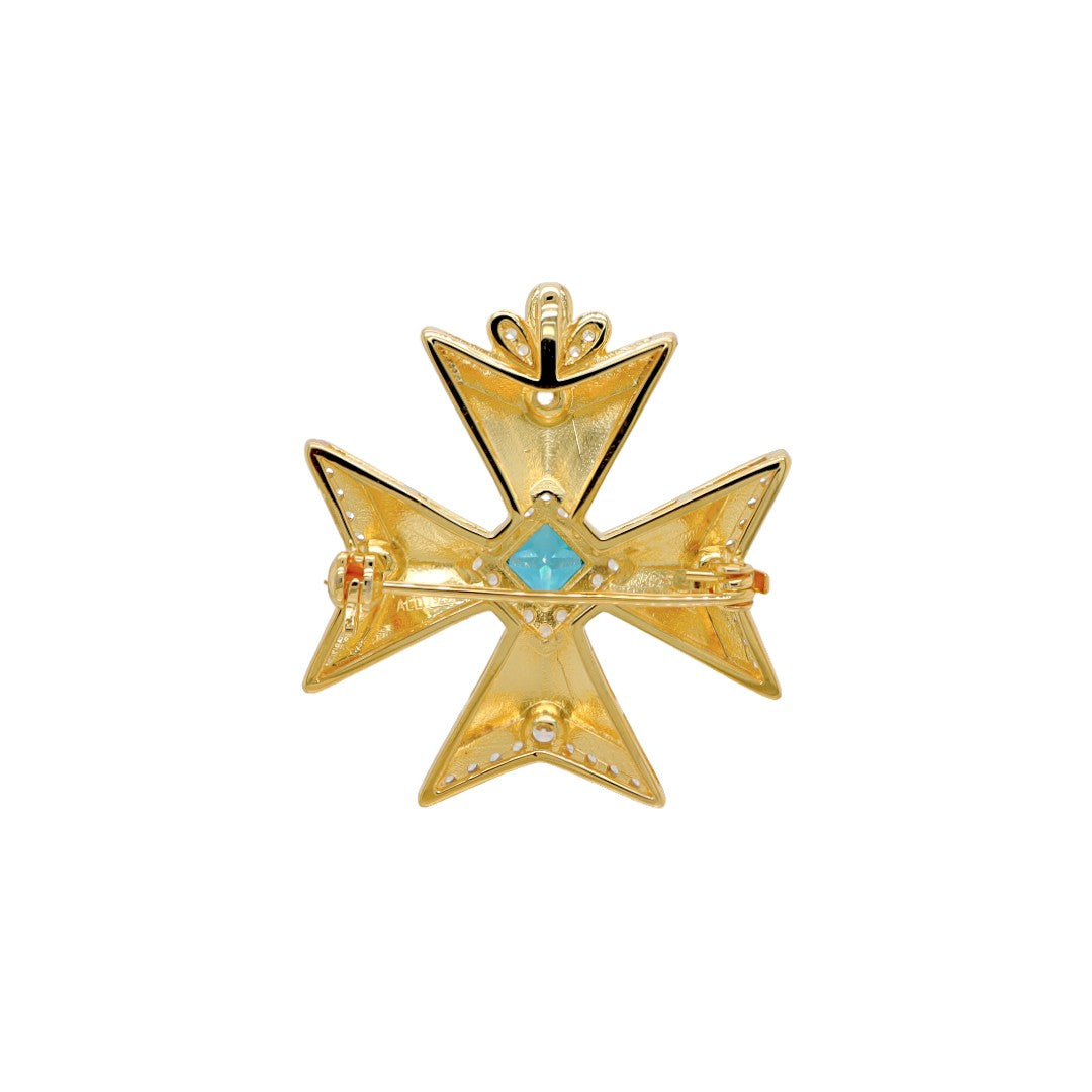 Cubic Zirconia Pendant/Brooch