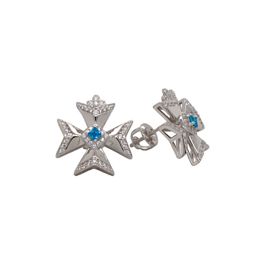 Cubic Zirconia Earrings/Brooch
