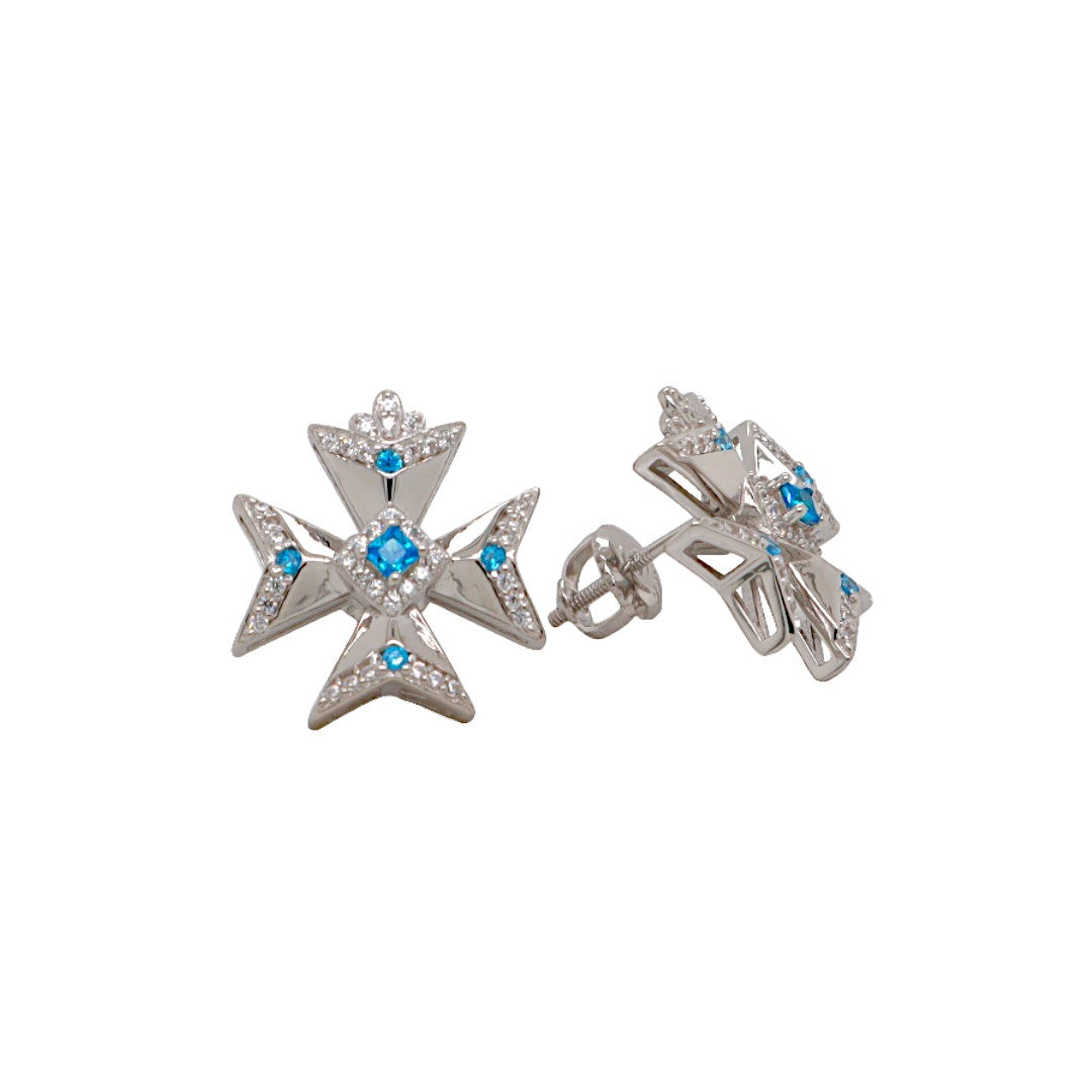 Cubic Zirconia Earrings/Brooch