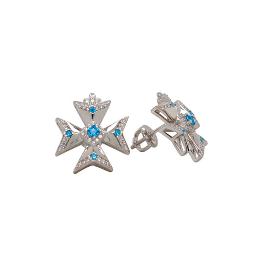 Cubic Zirconia Earrings/Brooch